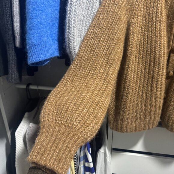Sezane Emile Cardigan - Mottled Camel Size M - Picture 4 of 5